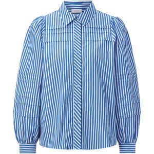 Rich & Royal Blouse  blauw / wit
