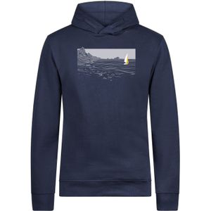GREENBOMB Sweatshirt 'Nature Cliffsail'  navy / hemelsblauw