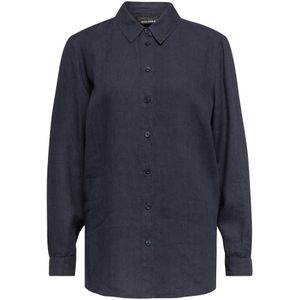 Goldner Blouse  nachtblauw