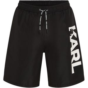 Karl Lagerfeld Zwemshorts  zwart / wit