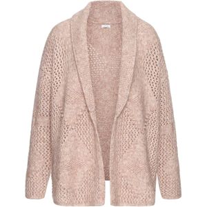Cardigan - Mauve - Zacht Breisel - Lange Mouwen - Sjaalkraag