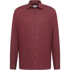 Eterna - Overhemd - Wijnrood - MODERN FIT - Lange Mouwen - EASY IRON