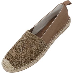 Palado by Sila Sahin Espadrilles 'Serd'  donkerbeige