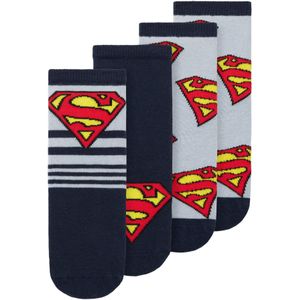 NAME IT Sokken 'NMMJASPER SUPERMAN'  lichtblauw / donkerblauw / geel / donkeroranje