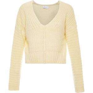 BLONDA Trui  pasteelgeel