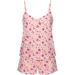 LSCN by LASCANA Korte pyjama  koraal / pink / wit