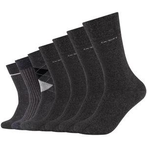 Huissokken - Anthracite Melange - Katoen Polyamide Elastaan - 7 Paar