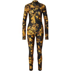 Versace Jeans Couture Jumpsuit  bruin / goudgeel / zwart
