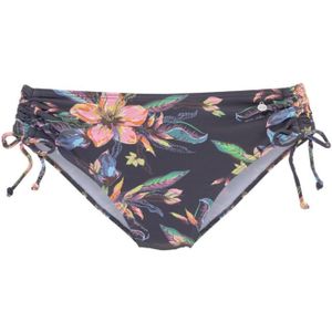 Look - Gedessineerd Bikinibroekje - Antraciet - Polyamide