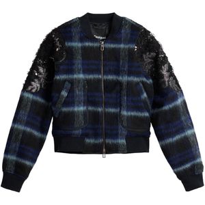 Desigual Tussenjas  nachtblauw / violetblauw / zwart