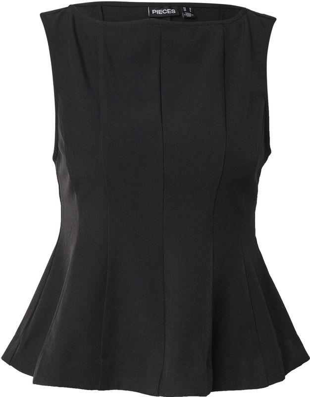 Pcjossa - Peplum Top - Boothals - Mouwloos - Regular-fit