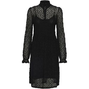 Cream Jurk 'Tamara'  zwart