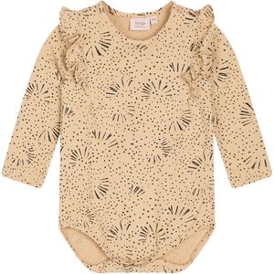 NOA NOA miniature Rompertje/body 'Amelia'  beige / zwart
