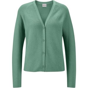 MADELEINE Gebreid vest  mintgroen