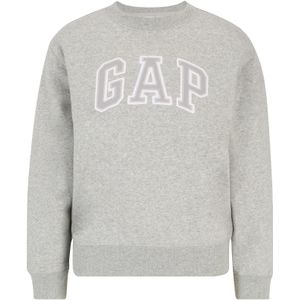 Gap Petite Sweatshirt 'HERITAGE'  grijs gemêleerd / wit