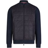 HECHTER PARIS - Sweatjack - Heren - Materiaalmix met Modal - Regular Fit