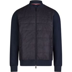 HECHTER PARIS - Sweatjack - Heren - Materiaalmix met Modal - Regular Fit