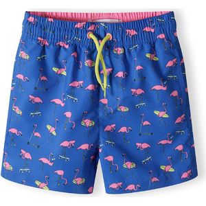MINOTI Zwemshorts  blauw / limoen / pitaja roze / zwart