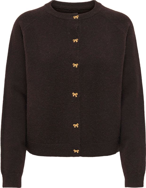 ONLY Gebreid vest 'ONLHONEY'  ombergrijs