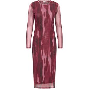 b.young Jurk 'BYPALOMA'  rosa / rood / donkerrood