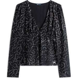 Tommy Jeans Blouse  zwart / zilver