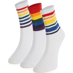 Crea Socks Sokken 'Hochschule'  wit