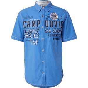 CAMP DAVID Overhemd  blauw / nachtblauw / wit