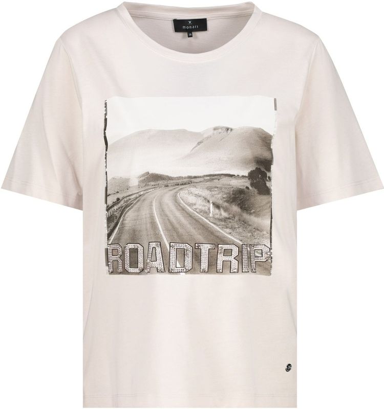 monari - Shirt - Crème / Camel / Ecru - T-shirt