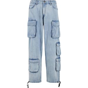 Urban Classics - Multi Pocket Denim - Cargobroek - Blauw