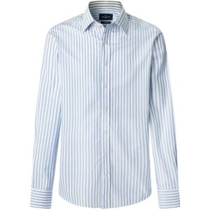 Hackett London Overhemd  lichtblauw / wit