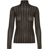 SOAKED IN LUXURY - Laisa - Trui - Bruin - Slanke Pasvorm - Lange Mouw