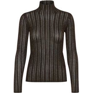 SOAKED IN LUXURY - Laisa - Trui - Bruin - Slanke Pasvorm - Lange Mouw