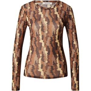 modström Shirt 'Freen'  crème / bruin / lichtbruin / donkerbruin