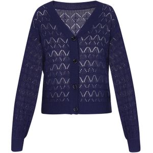 Sidona Gebreid vest  indigo