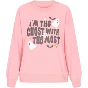 swirly Sweatshirt 'Back To School'  donkeroranje / rosa / zwart / wit