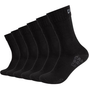 Enkelsokken - Black - Katoenmix - 6 Paar