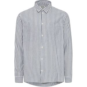 !Solid Overhemd  lichtgrijs / wit