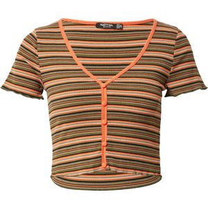 Nasty Gal Gebreide top  beige / crème / oranje / zwart / offwhite