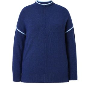 Ulla Popken Trui  lichtblauw / donkerblauw
