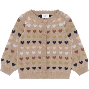 Hust & Claire Gebreid vest 'Cilja'  camel / navy / lichtblauw / olijfgroen