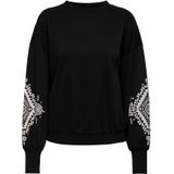 ONLY Sweatshirt 'ONLBROOKE'  zwart / wit