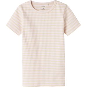 NAME IT - NKFSuraja - Top - Sand/Rosa - Slanke Pasvorm - Kwartmouw