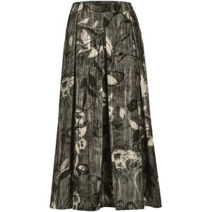 MADELEINE Rok  grijs / donkergroen