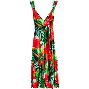 Next Jurk  groen / appel / rood