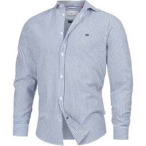 Kronstadt Overhemd 'Arlin'  hemelsblauw / wit