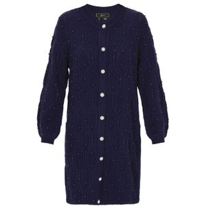 faina Gebreid vest  navy