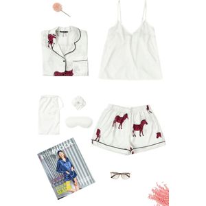 For You Moda Pyjama  rood / wit