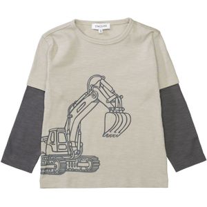 STACCATO Shirt  crème / donkergrijs