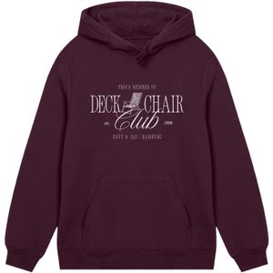 F4NT4STIC Sweatshirt 'Deck Chair Club Knut und Jan'  wijnrood / wit
