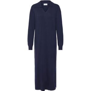 PULZ Jeans Gebreide jurk 'SARA'  donkerblauw
